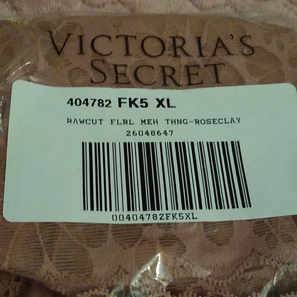 Victoria's Secret Floral Mesh Thong XL - Picture 3 of 3